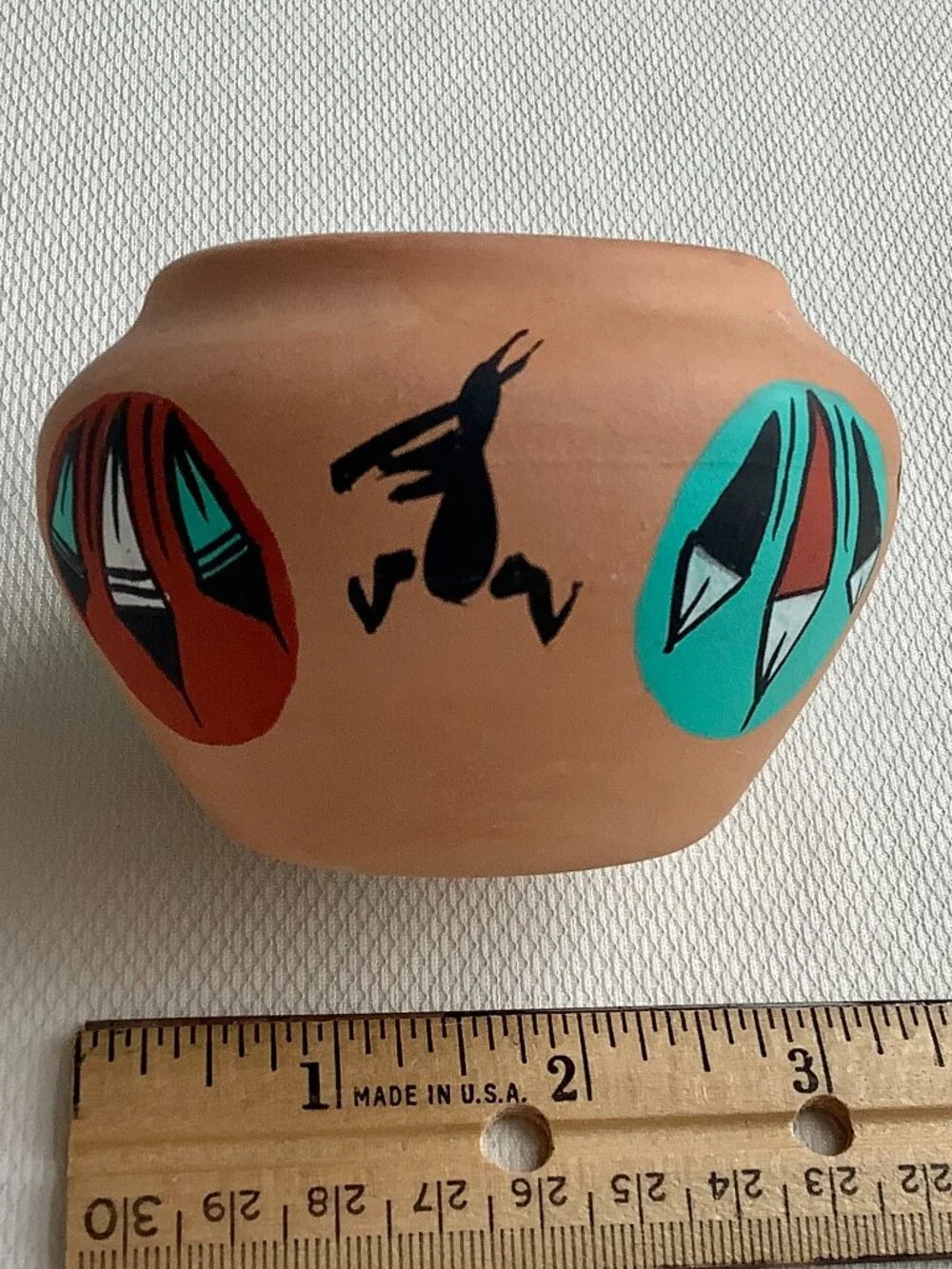 Collection of small Southwest Candle holders Clay Ceramic